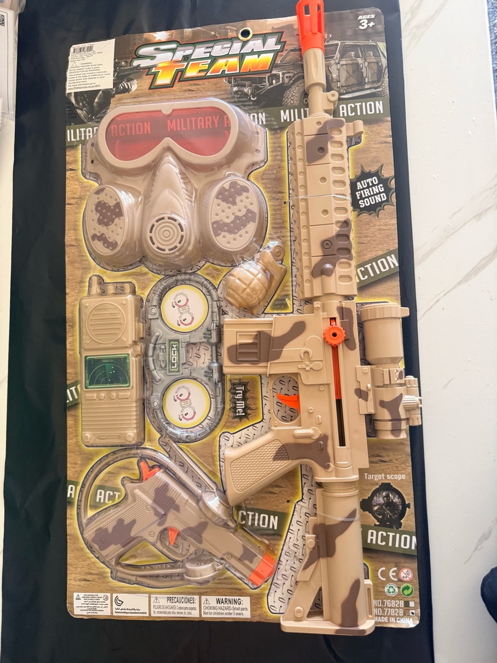 Kids Military Toy Set - Tan Camo